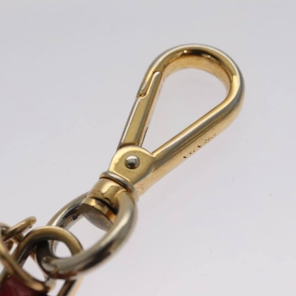 PRADA Key Ring Leather Red Auth ac3521 - Picture 4 of 6